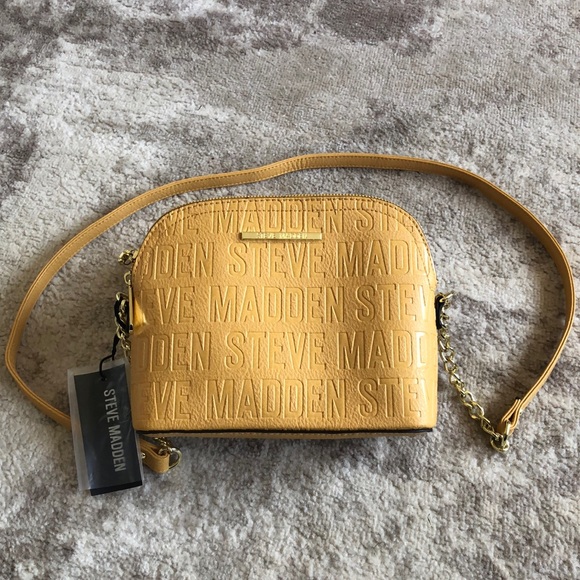 Steve Madden Handbags - NWT Steve Madden Mustard Bmarylin Logo Crossbody